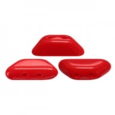 Les perles par Puca® Tinos beads Opaque coral red 93200